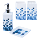 Set accesorii baie 4 piese mozaic
